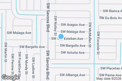 Map image of the property - 1262 SW San Esteban Ave