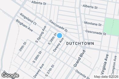 Map image of the property - 4221 Dewey Ave