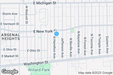 Map image of the property - 227 N Hamilton Ave