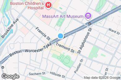 Map image of the property - 708 Huntington Ave