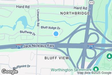 Map image of the property - 881 Bluffway Dr