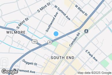 Map image of the property - 1630 S Tryon St