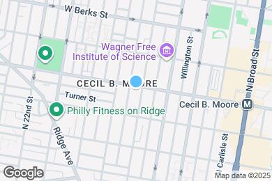 Map image of the property - 1808 Cecil B. Moore Ave