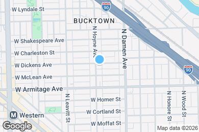 Map image of the property - 2047 N Hoyne Ave