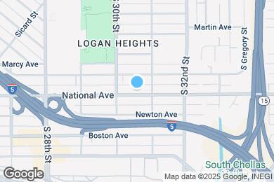 Map image of the property - 3060 National Ave