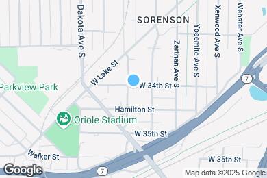 Map image of the property - 3401 Brunswick Ave S