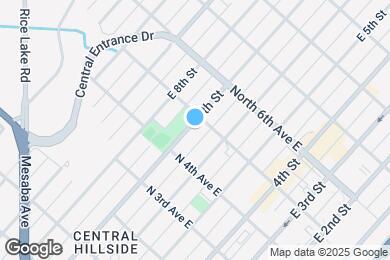 Map image of the property - 424 E 7th St