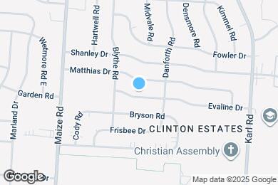 Map image of the property - 1300 Evaline Dr