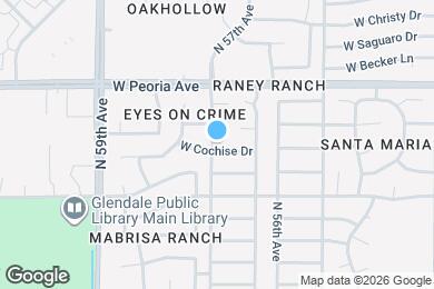 Map image of the property - 5652 W Cochise Dr