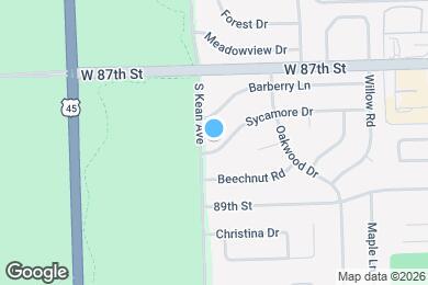 Map image of the property - 9144 Sycamore Dr
