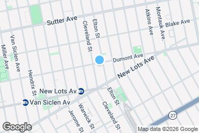 Map image of the property - 982 Dumont Ave
