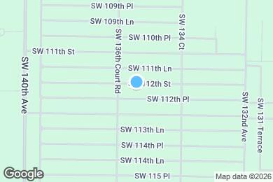 Map image of the property - 13600 SW 112th St