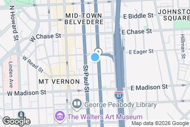 Map image of the property - 920 N Calvert St