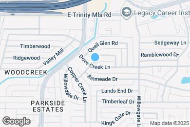 Map image of the property - 2517 Dove Creek Ln