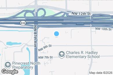 Map image of the property - 8411 NW 8th St