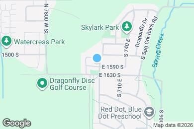 Map image of the property - 597 E 1590 S