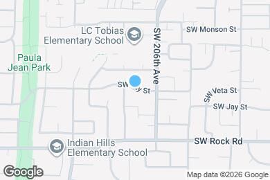 Map image of the property - 20710 SW Jay St
