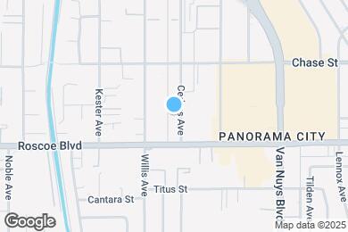 Map image of the property - 8337 Cedros Ave