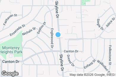 Map image of the property - 1796 Skyline Dr