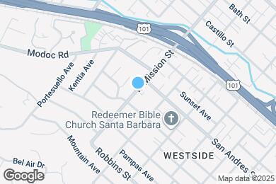 Map image of the property - 721 W Mission St