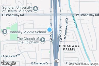 Map image of the property - 2184 E Broadmor Dr