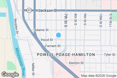 Map image of the property - 605 Hood St