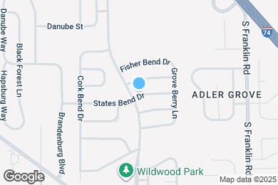 Map image of the property - 8036 States Bend Dr