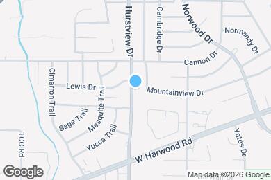 Map image of the property - 2012 Hurstview Dr