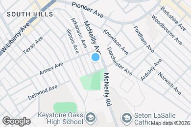 Map image of the property - 1116 Arkansas Ave