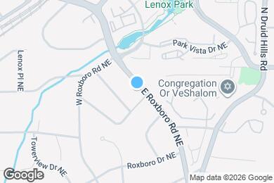 Map image of the property - 2080 E Roxboro Rd NE