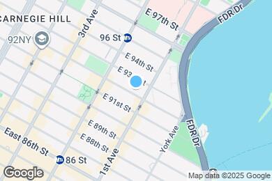 Map image of the property - 343 E 92nd St