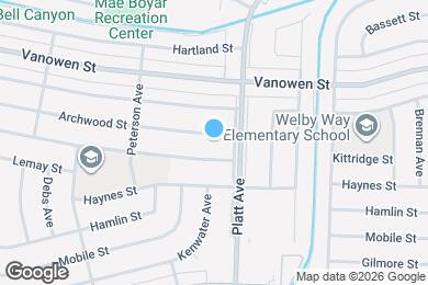 Map image of the property - 23720 Archwood St