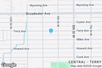 Map image of the property - 922 1/2 Terry Ave