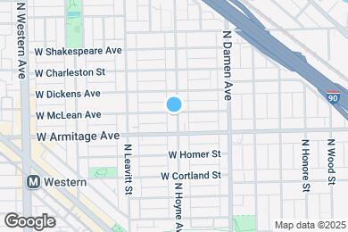 Map image of the property - 2020 N Hoyne Ave