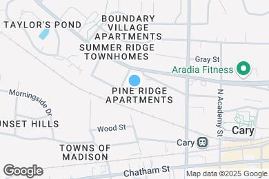 Map image of the property - Pine Ridge Apartments