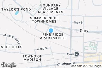 Map image of the property - Pine Ridge Townhomes