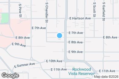 Map image of the property - 407 E 8th Ave