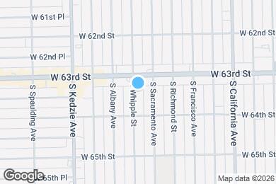 Map image of the property - 6323 S Whipple St