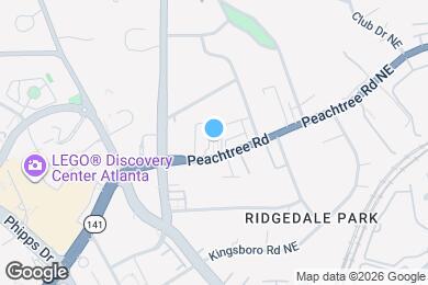 Map image of the property - 3660 Peachtree Rd NE