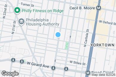 Map image of the property - 1701 Master St