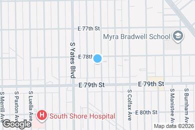 Map image of the property - 7814 S Essex Ave
