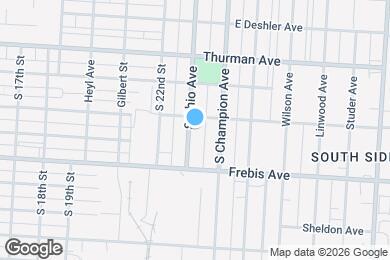 Map image of the property - 1394-1396-1396 S Ohio Ave
