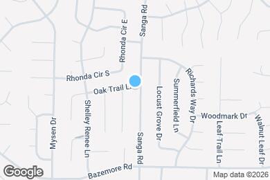 Map image of the property - 8731 Oak Trail Ln