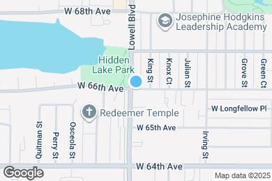 Map image of the property - 3576 W 66th Ave