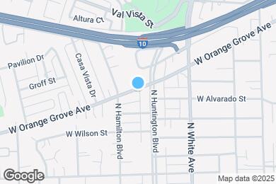 Map image of the property - 638 W Orange Grove Ave