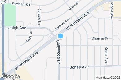 Map image of the property - 1632 Hollywood Dr