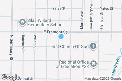 Map image of the property - 1141 Florence Ave
