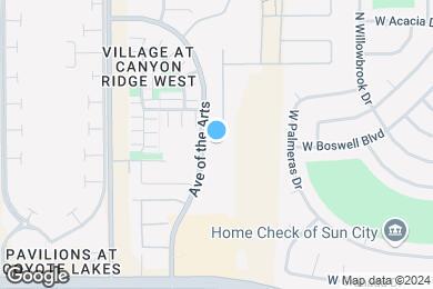 Map image of the property - Canyon Ridge Apartments