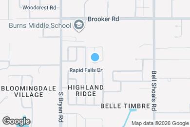 Map image of the property - 658 Bryan Terrace Dr