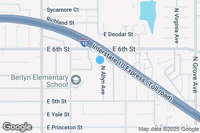 Map image of the property - 1423 N Allyn Ave